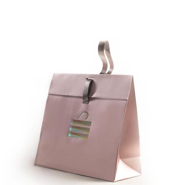 ribbon closed holder paper bag